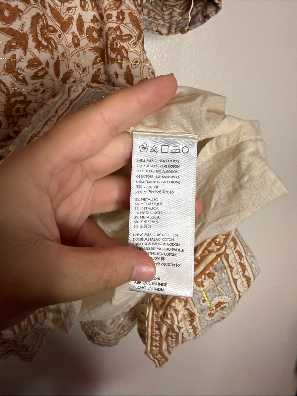 CLEOBELLA Rosy Mini Dress in Tamil Block Print Sz S - Picture 6 of 10